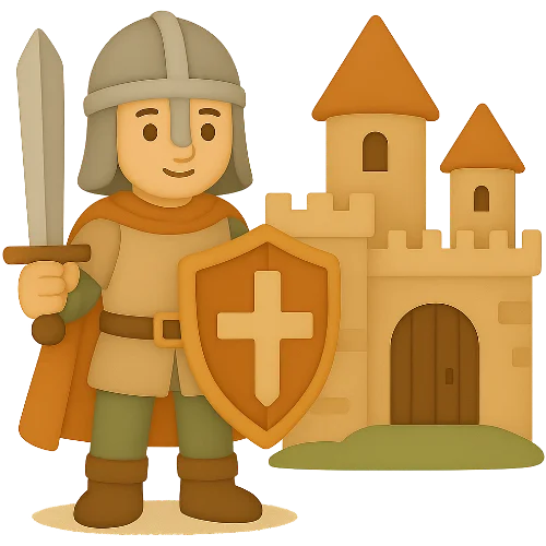 Henkilökohtainen lasten kirja keskiajasta – luo oma seikkailu