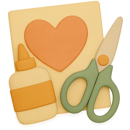 Henkilökohtainen lasten kirja askartelun taikamaailmassa