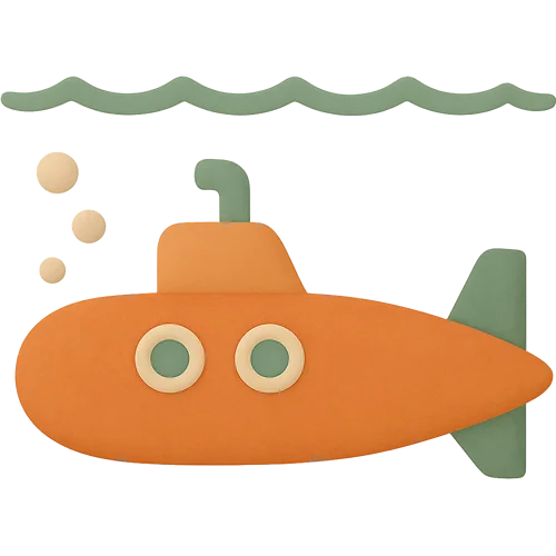 Henkilökohtainen lastenkirja vedenalaisista seikkailuista