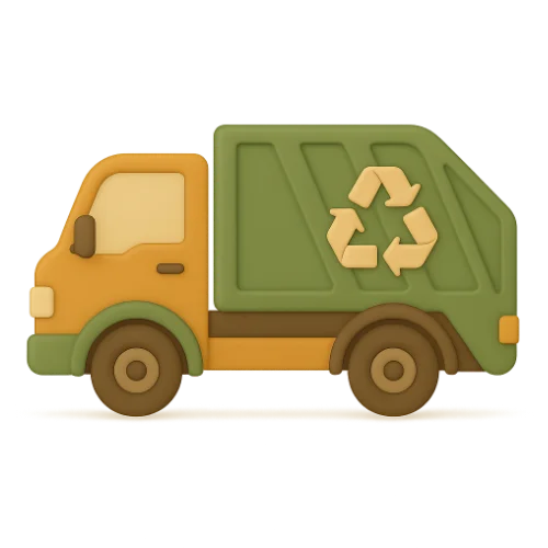 Henkilökohtainen lastenkirja roska-autosta – taianomainen seikkailu