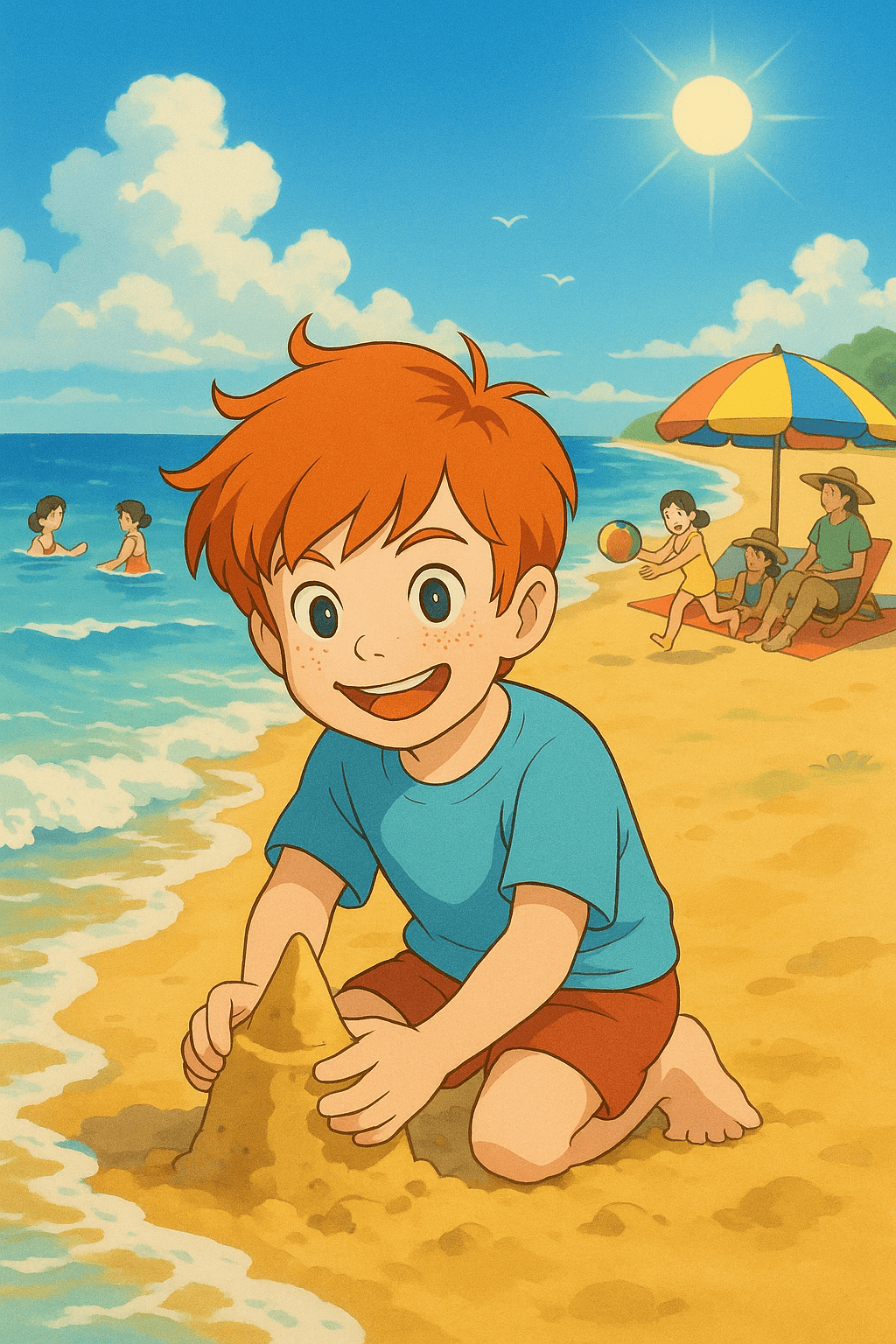 Aurinko   meri   perhe seikkailut