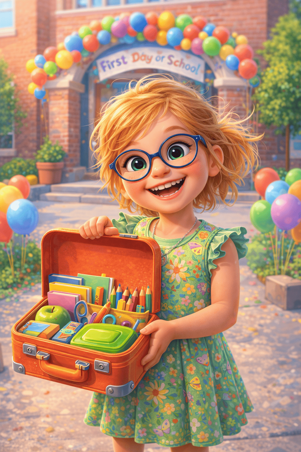 Ensimmäinen koulupäivä matkakassi