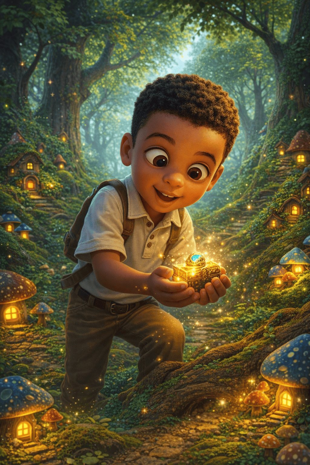 Kuvitus Kääpiömetsän salaisuus:lle