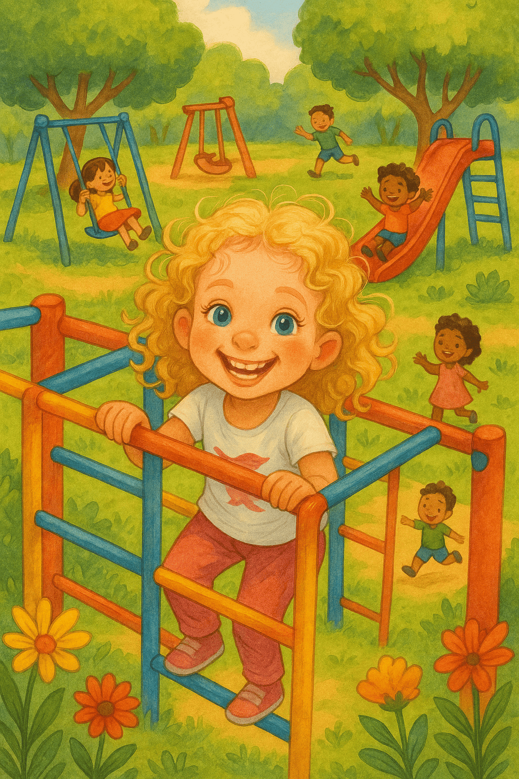 Seikkailuja leikkipuistossa